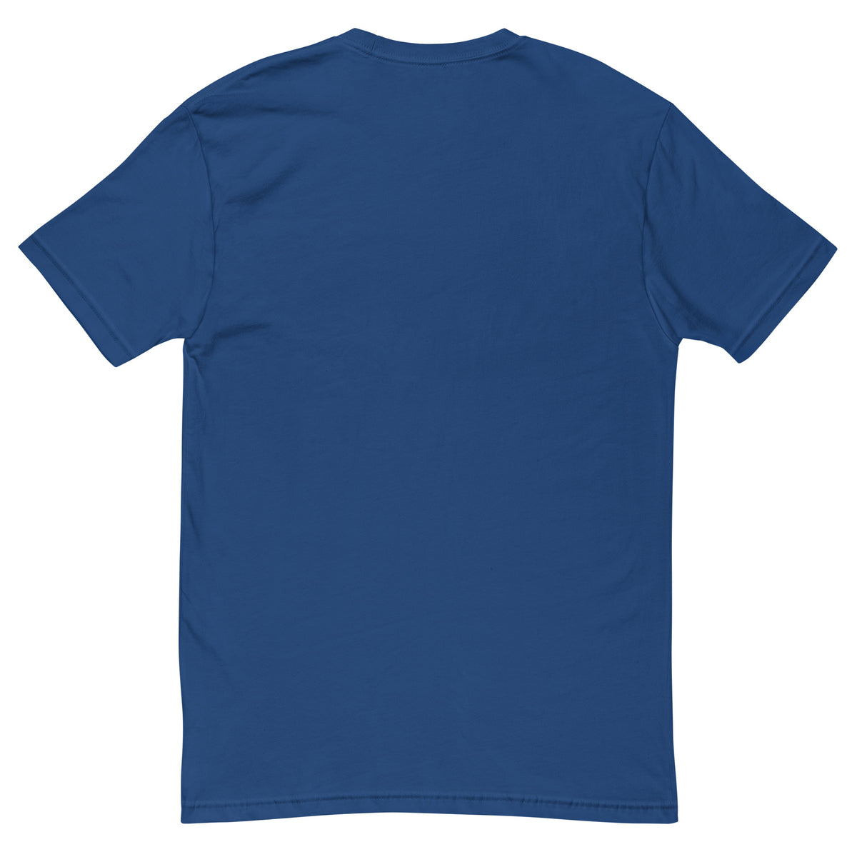 The Journey Is More Important Than the Destination Tee, Royal Blue men's fitted t-shirt, back view